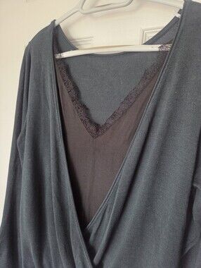 Dex Forest Green Wrap Sweater